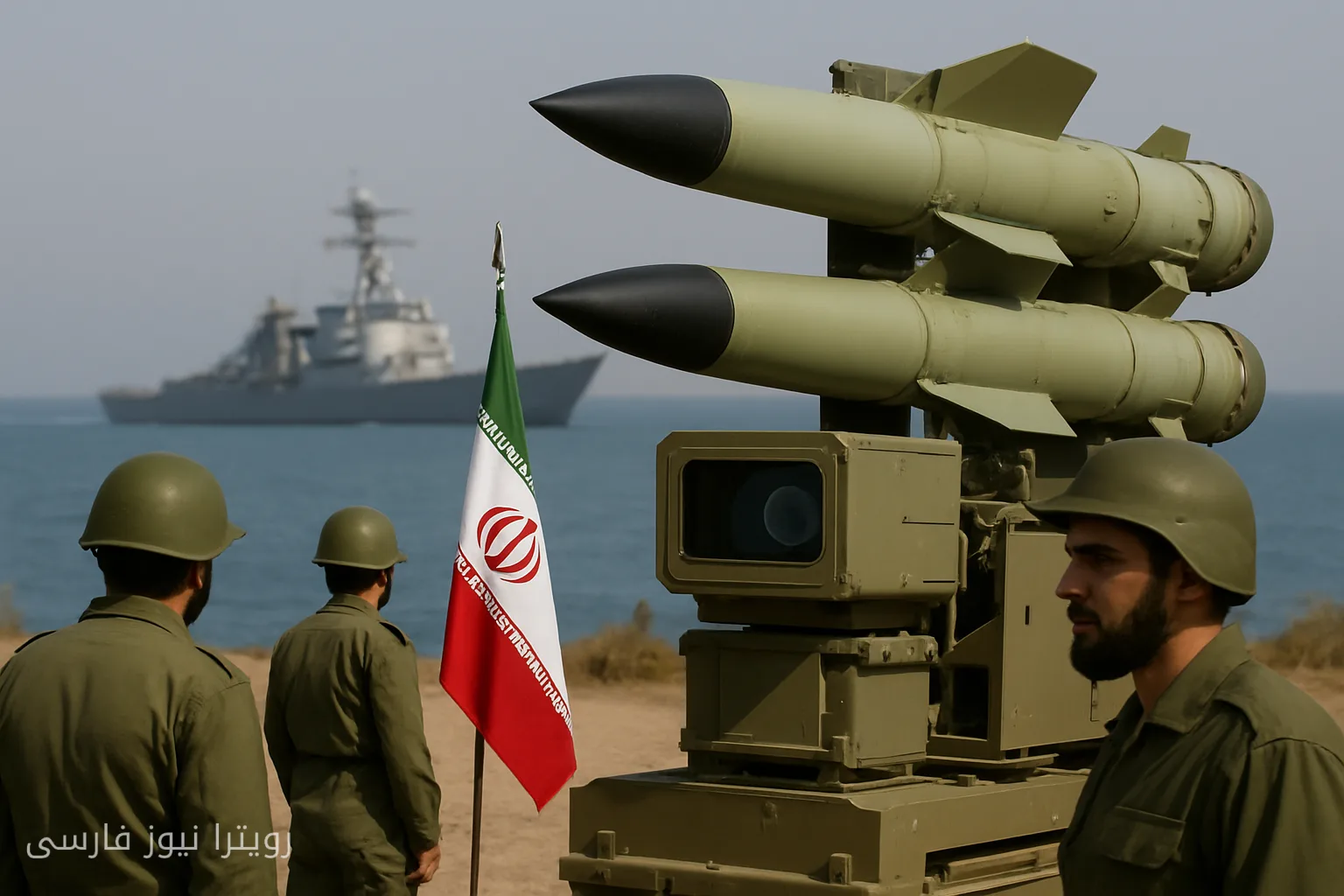 ایران، موشک‌های پیشرفته به سمت ناوهای آمریکایی نشانه رفت
