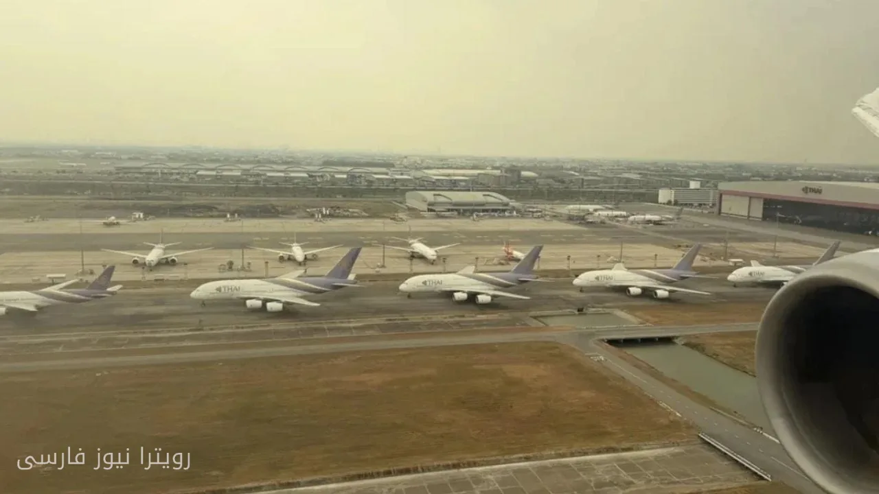 Airbus A380 Flugzeuge in Thailand bleiben weiterhin am Suvarnabhumi Flughafen unentschlossen