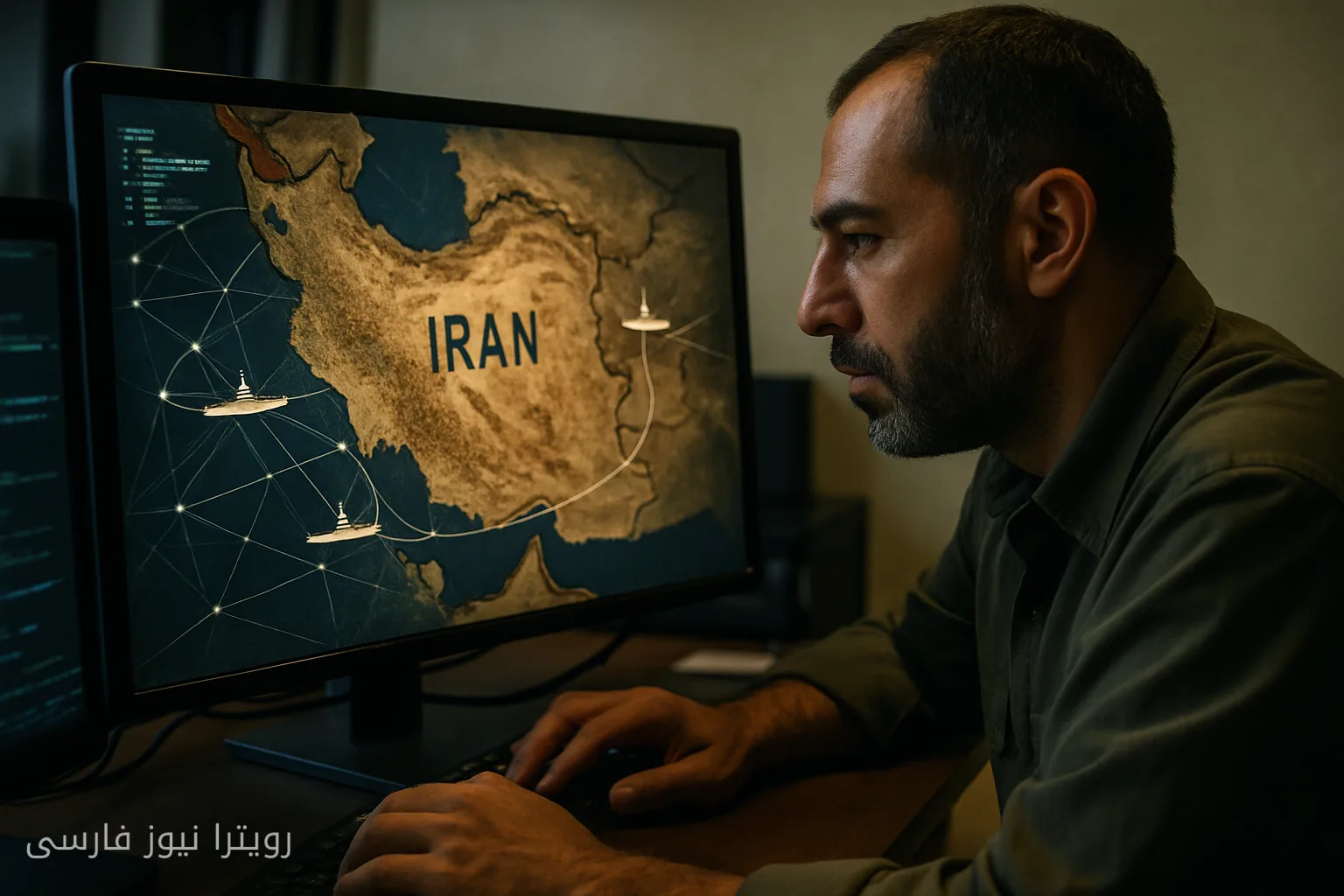نقشهٔ پیچیدهٔ ایران: ردیابی ناوهای نیروی دریایی آمریکا با هوش مصنوعی کلود