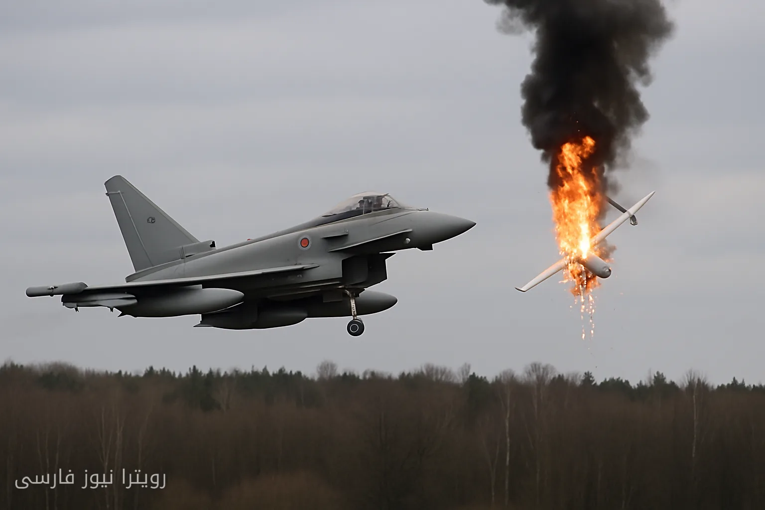 NATO-Kampfflugzeuge haben in Litauen zum ersten Mal eine Drohne abgeschossen