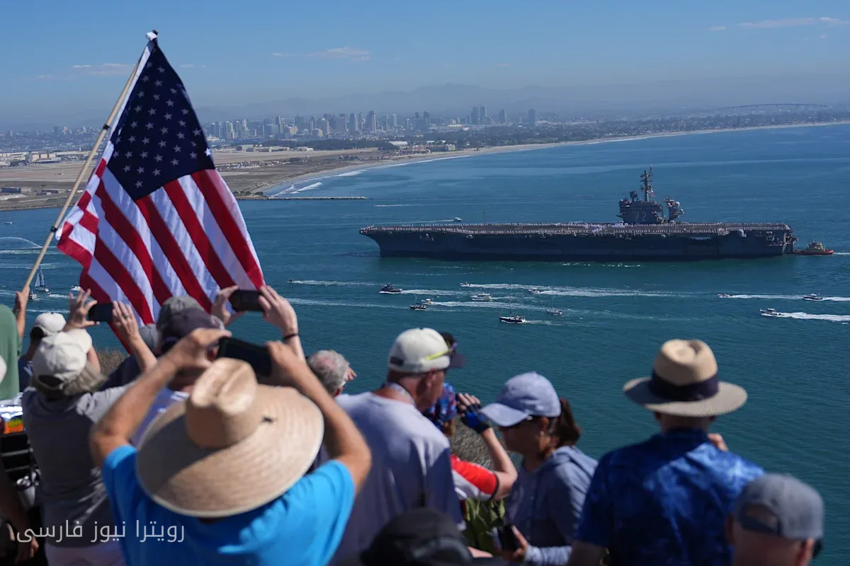 بازگشت ناو USS Abraham Lincoln به بندر سن دیگو بعد از 265 روز ماموریت