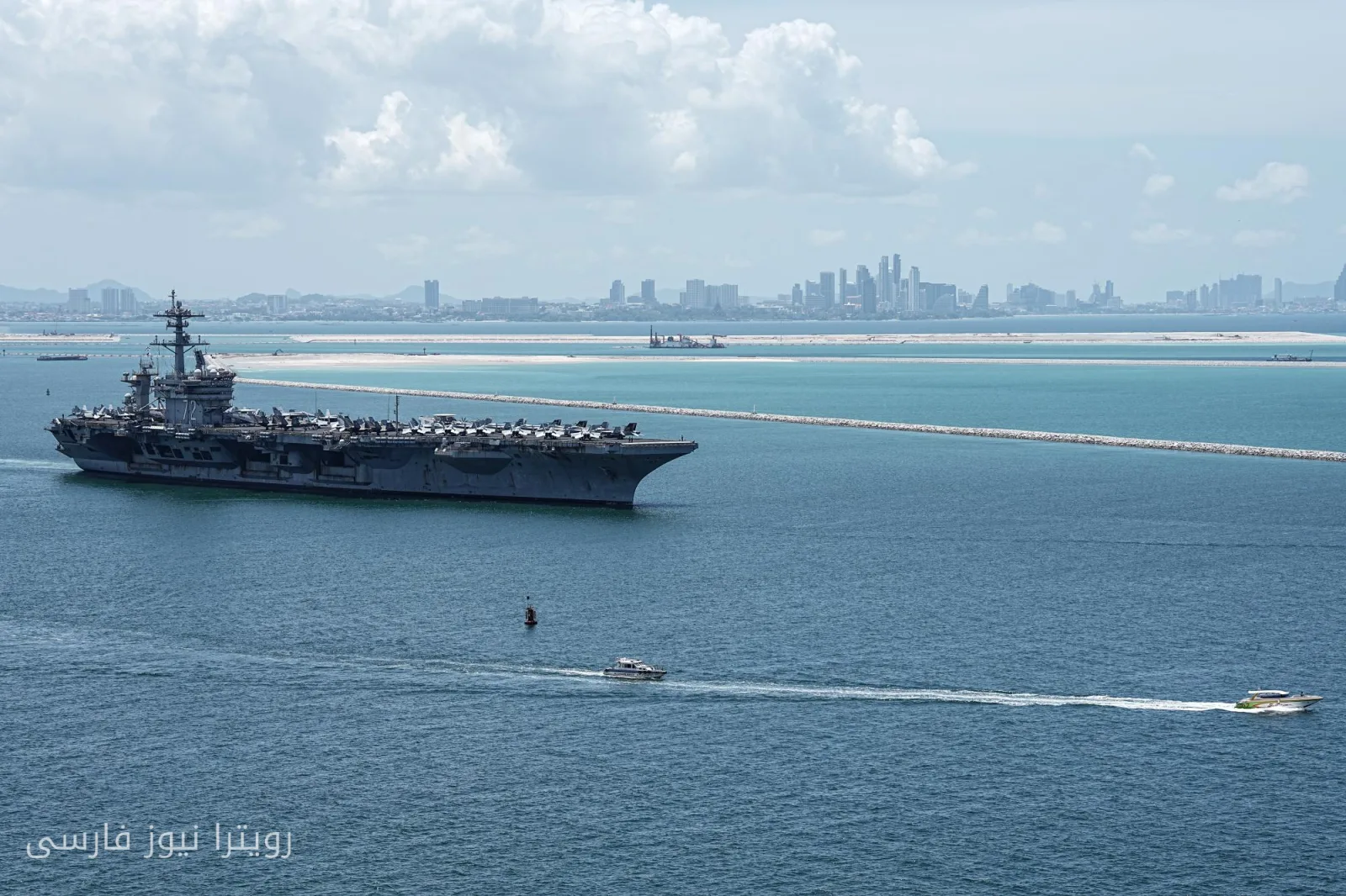 ناو هواپیمابر USS Abraham Lincoln به بندر سن دیگو می‌رسد